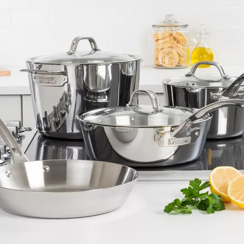 Viking Contemporary 7-Piece Stainless Steel Cookware set
