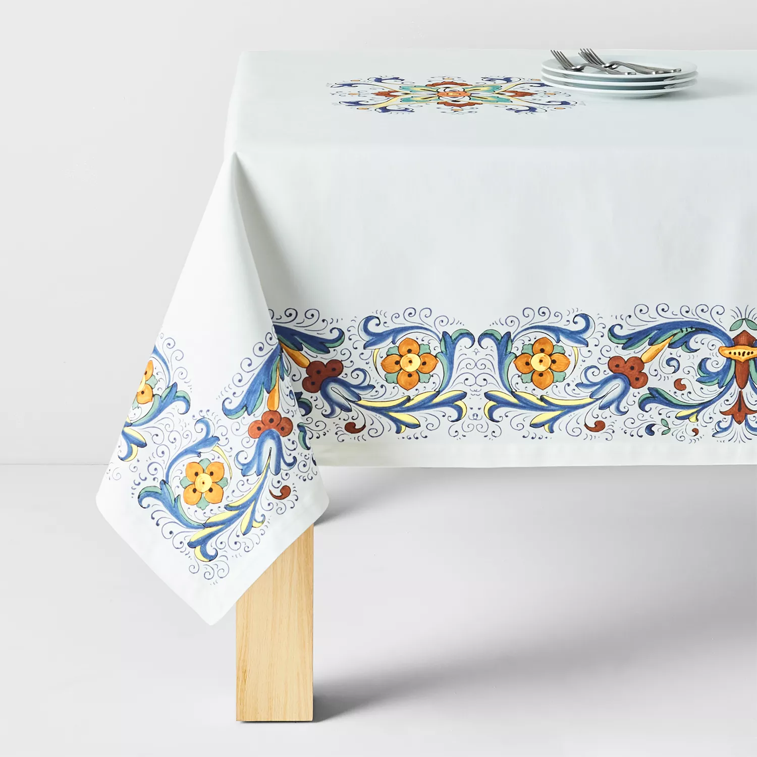 Sur La Table Deruta-Style Tablecloth