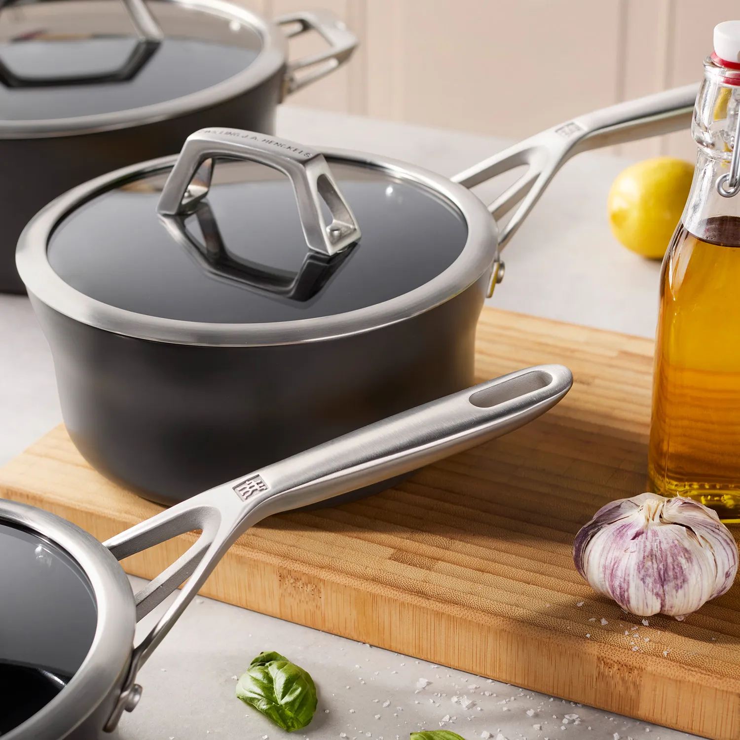 Zwilling Motion Hard-Anonized Ceramic Nonstick 10-Piece Cookware Set