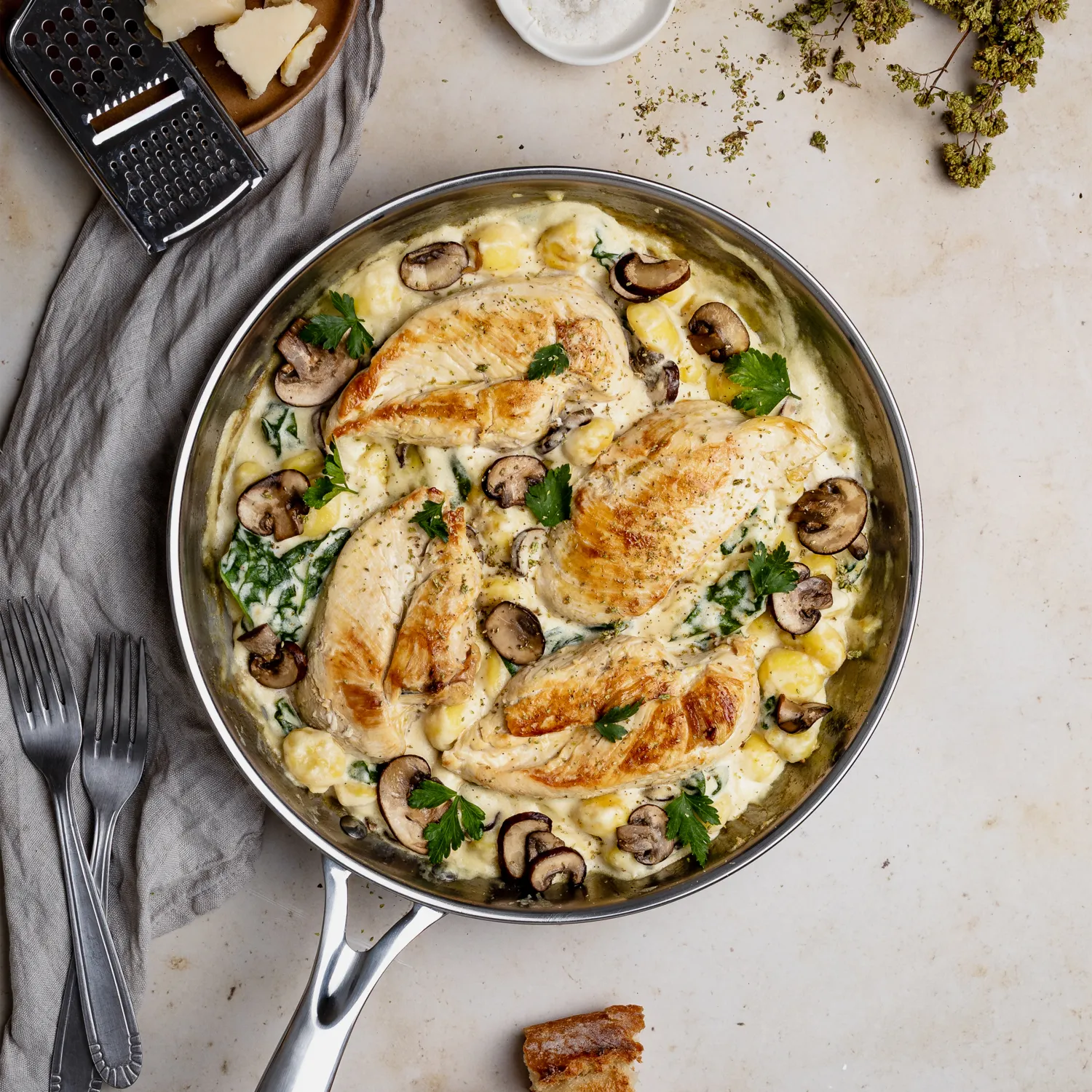 Cristel Castel'Pro Ultraply Professional Stainless Steel Skillet