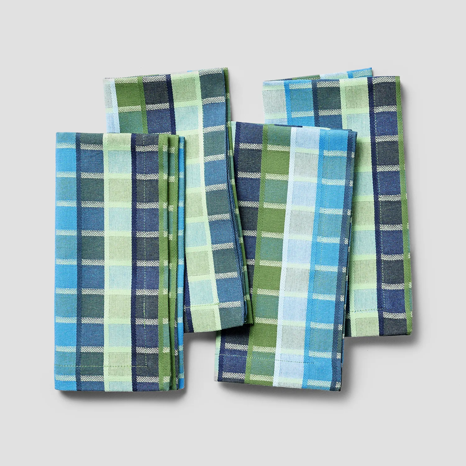 Sur La Table Modern Plaid Napkins, Set of 4