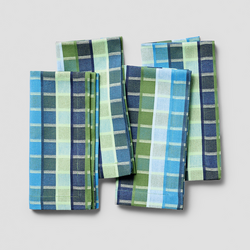 Sur La Table Modern Plaid Napkins, Set of 4 