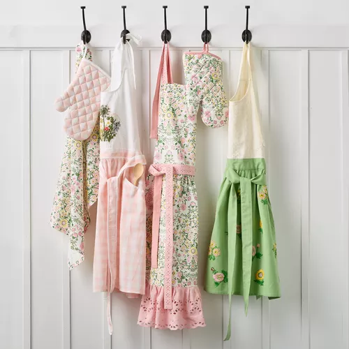 Sur La Table Floral Embroidered Apron