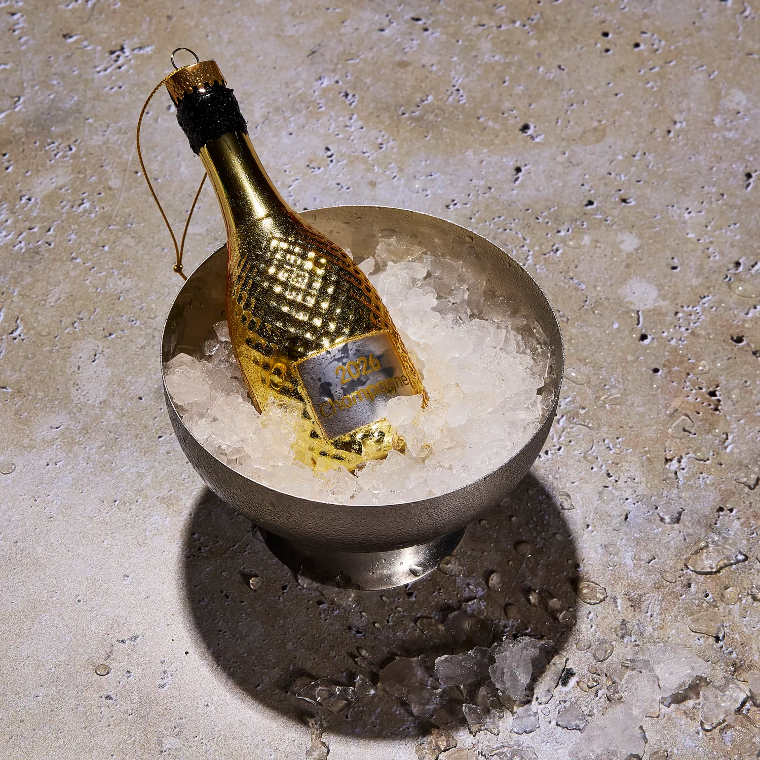 Sur La Table Champagne Bottle 2026 Ornament