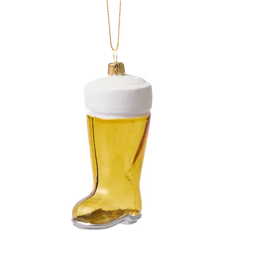 Sur la table Beer Boot Ornament
