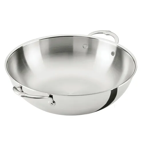 Hestan ProBond Luxe Stainless Steel Wok with Lid, 14"