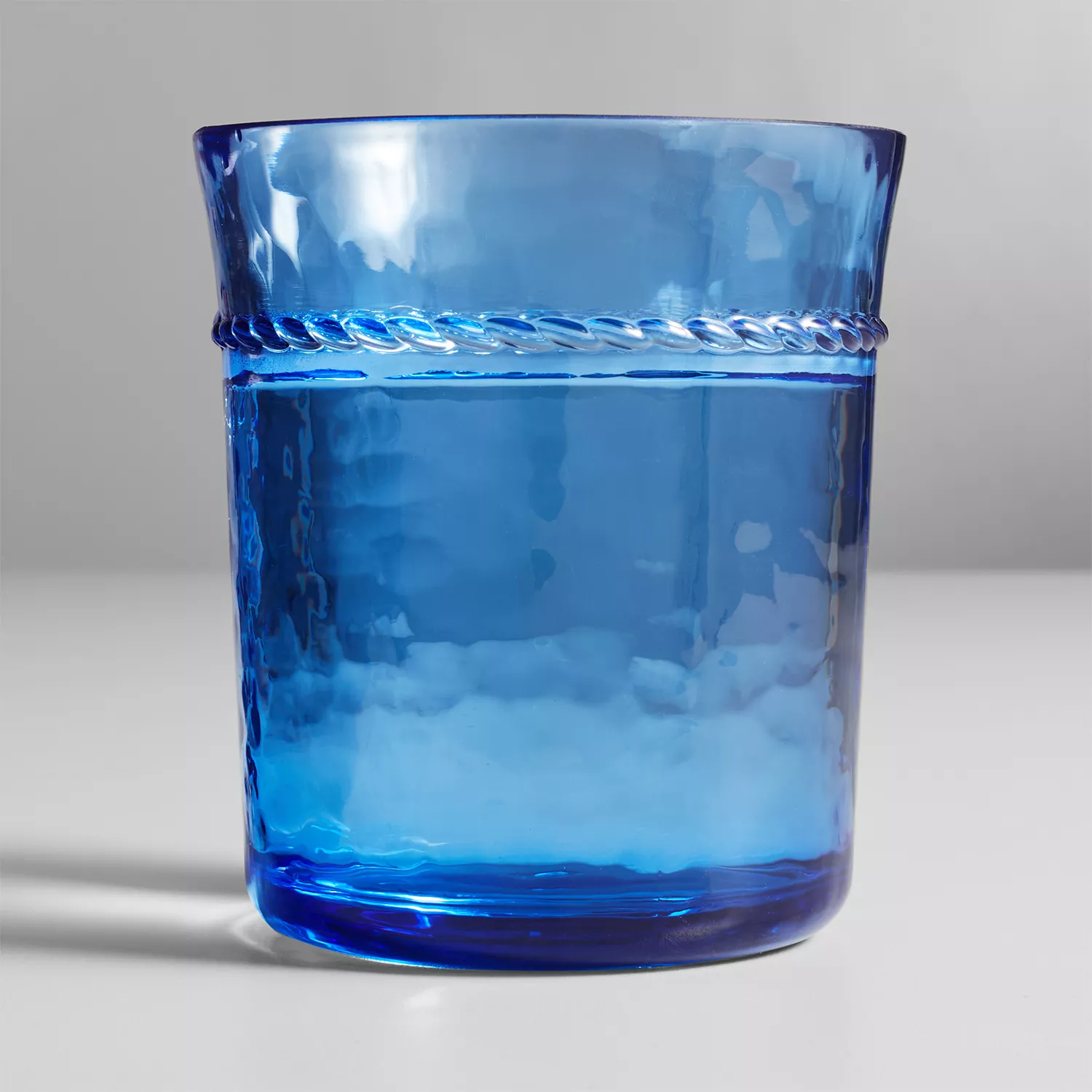 Sur La Table Blue Rope Double Old-Fashion Outdoor Glass