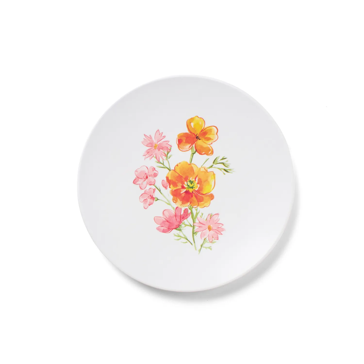 Sur La Table Wild Poppies Melamine Appetizer Plates, Set of 4