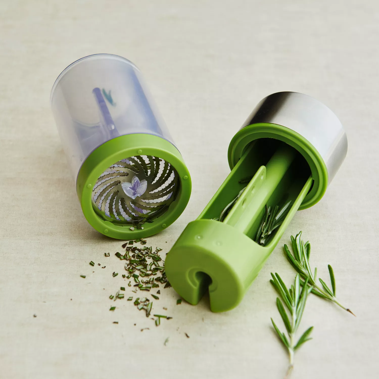 Microplane Stainless Steel Herb Mill with Herb Stripper