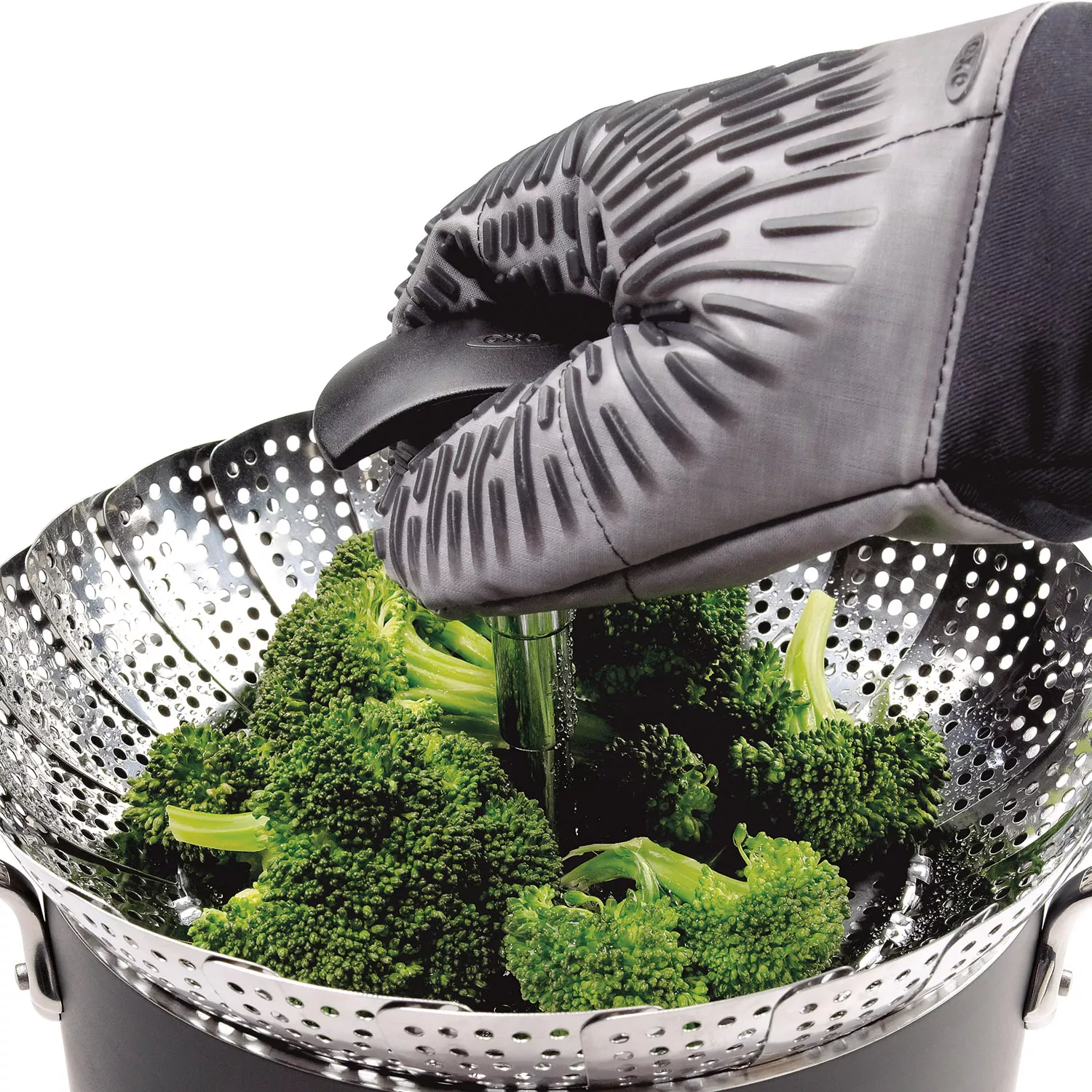 OXO Good Grips Pop-Up Vegetable Steamer (Stainless Steel