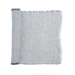 Indaba Fringe Linen Runner, 72"