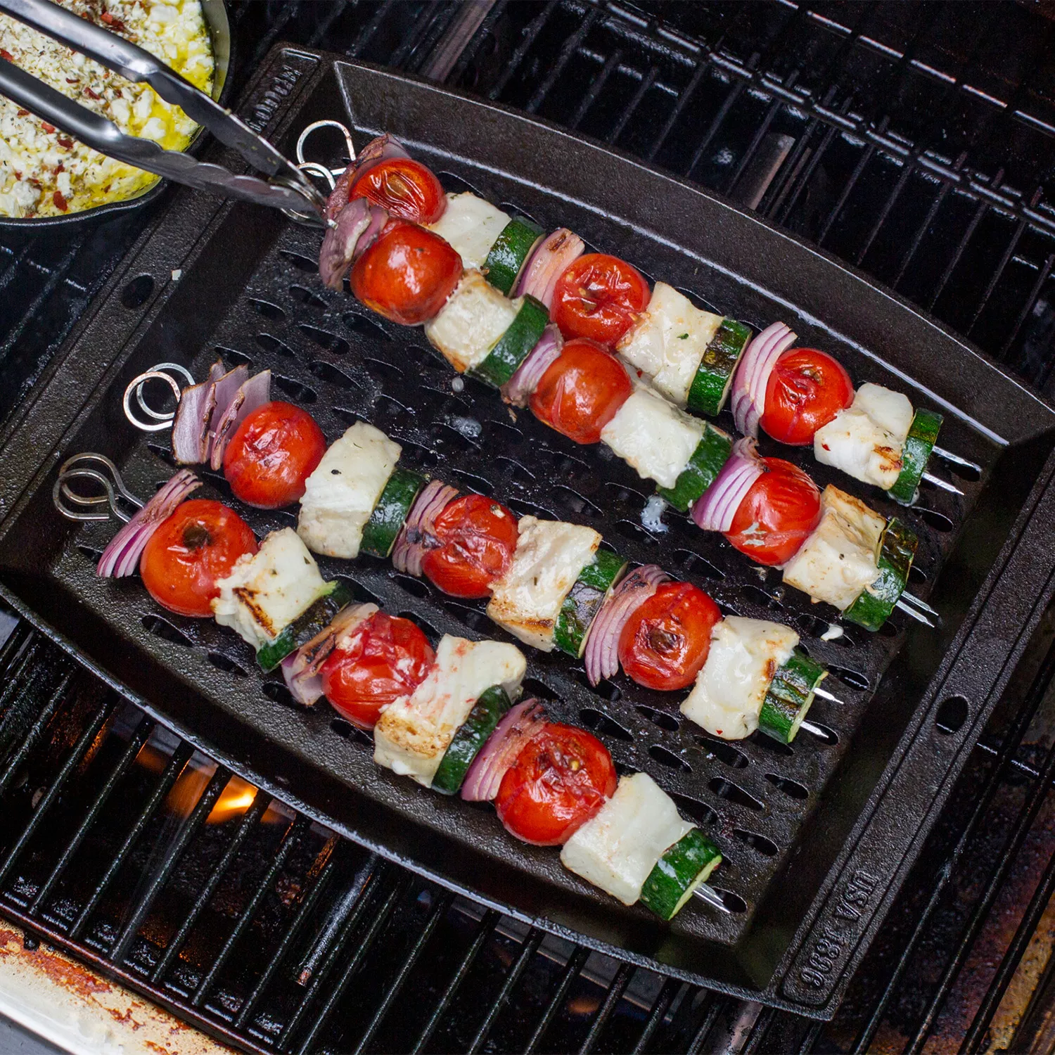 Lodge Seasoned Cast Iron Grill Topper, 15" x 12"