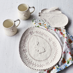 Embossed Bunny Plate
