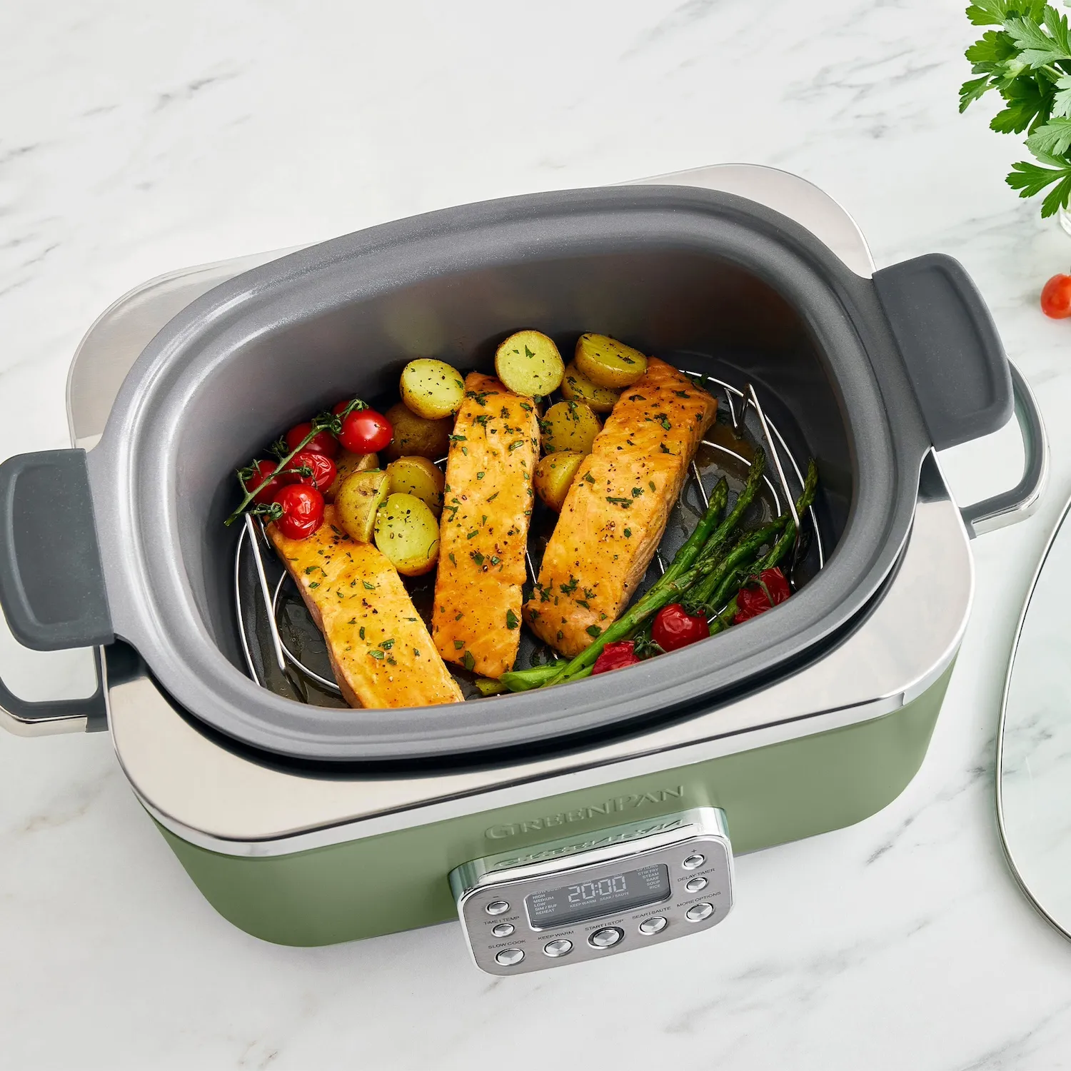 GreenPan Elite Slow Cooker, 6 qt.