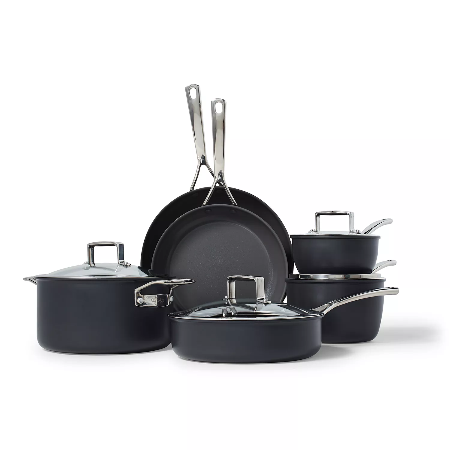 Sur La Table Classic Hard Anodized Ceramic Nonstick 10-Piece Cookware Set