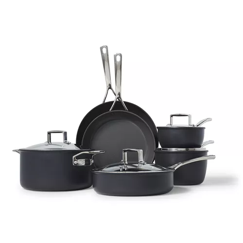 Sur La Table Classic Hard Anodized Ceramic Nonstick 10-Piece Cookware Set
