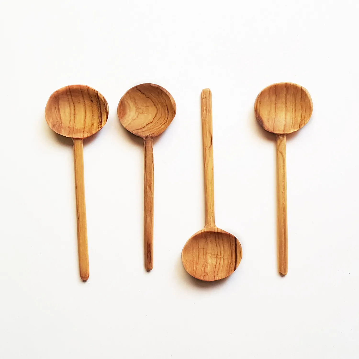 Powered by People Olivewood Coffee Spoons, Set of 4