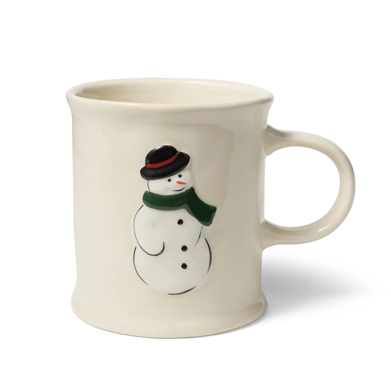 Sur la table Embossed Snowman Mug