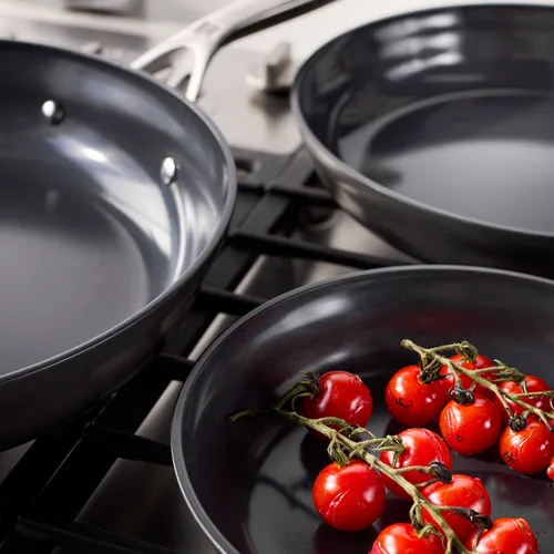 Zwilling Motion Hard-Anodized Nonstick Skillet Set, 8", 10", & 12"