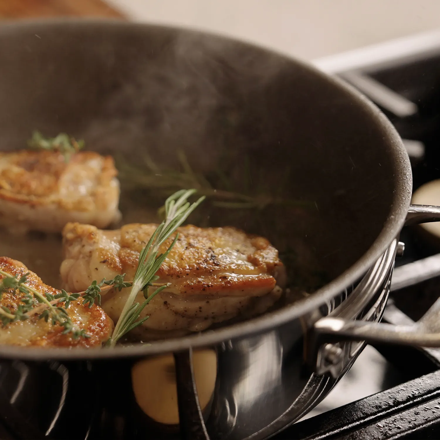 Viking PureGlide Pro 3-Ply Sauté Pan with Glass Lid, 4.5 qt.