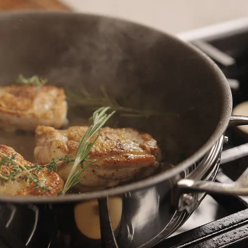 Viking PureGlide Pro 3-Ply Sauté Pan with Glass Lid, 4.5 qt.