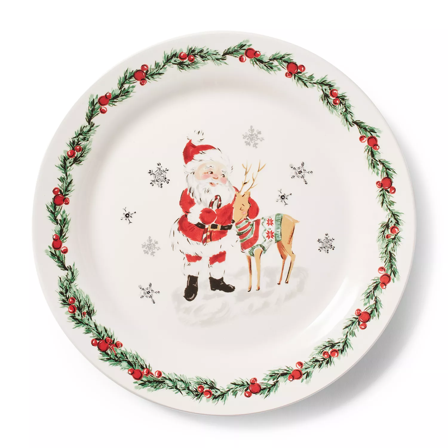 Sur La Table Snowy Village Salad Plate