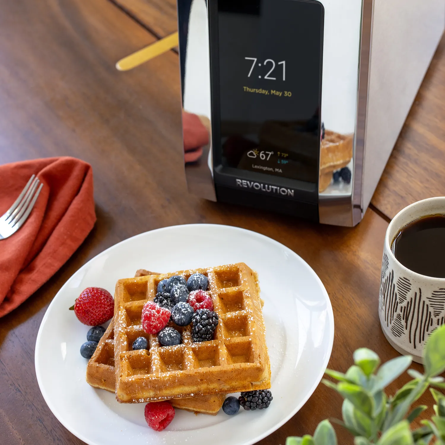 Revolution Connect Smart Toaster Wi-Fi Touchscreen Toaster with Weather Display