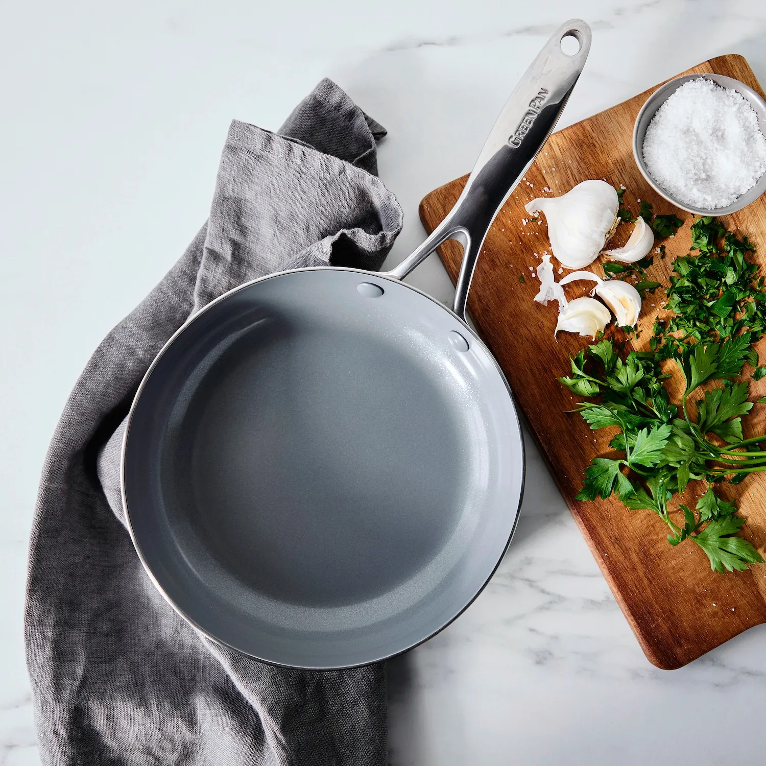 GreenPan Stainless Steel Valencia Pro Ceramic Nonstick Skillet