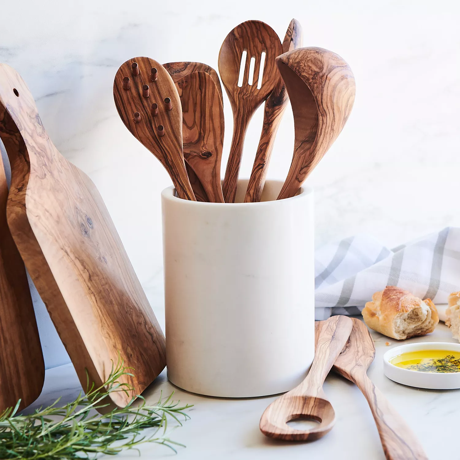 Sur La Table Olivewood Honey Dipper