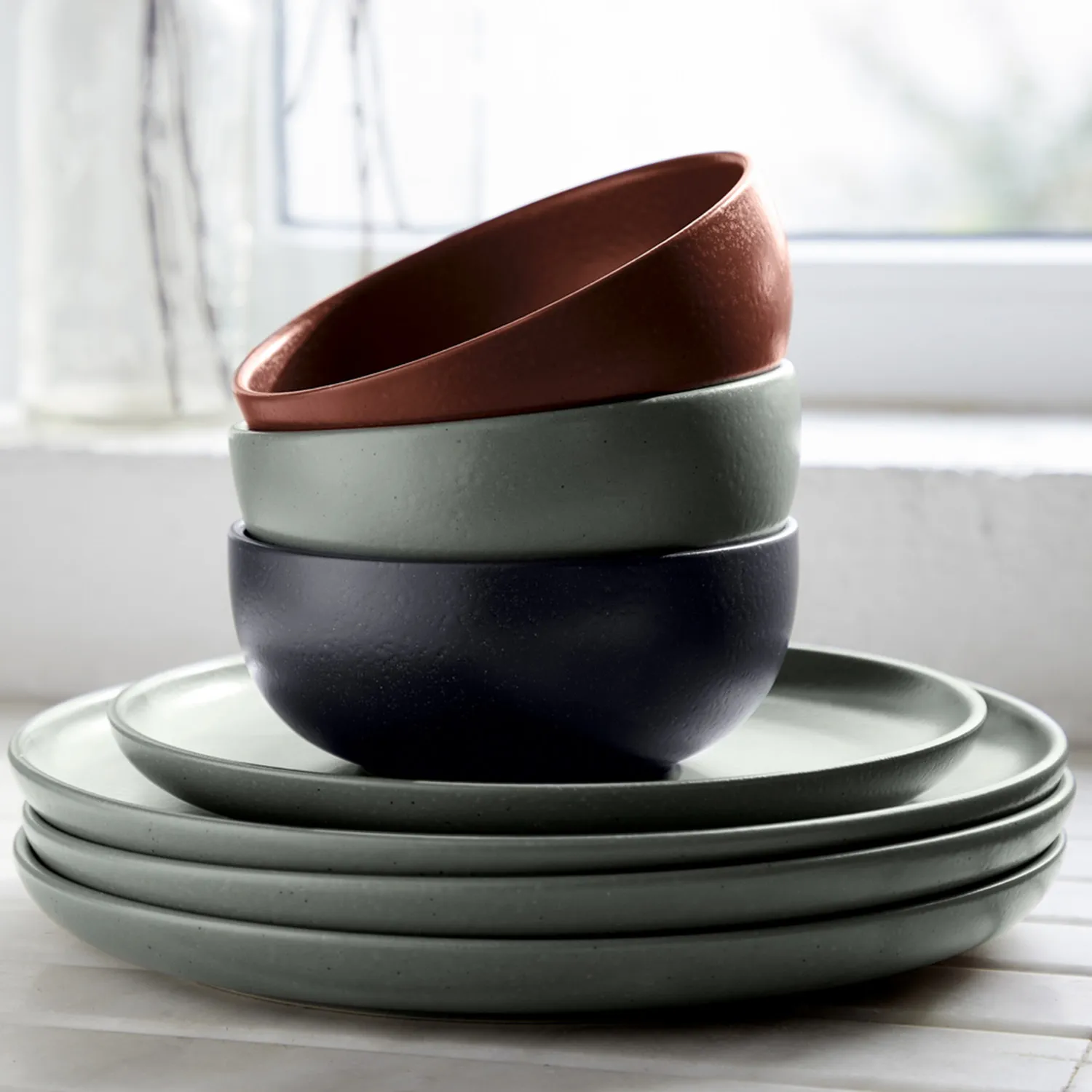 Costa Nova Pacifica Salad Plates, Set of 6