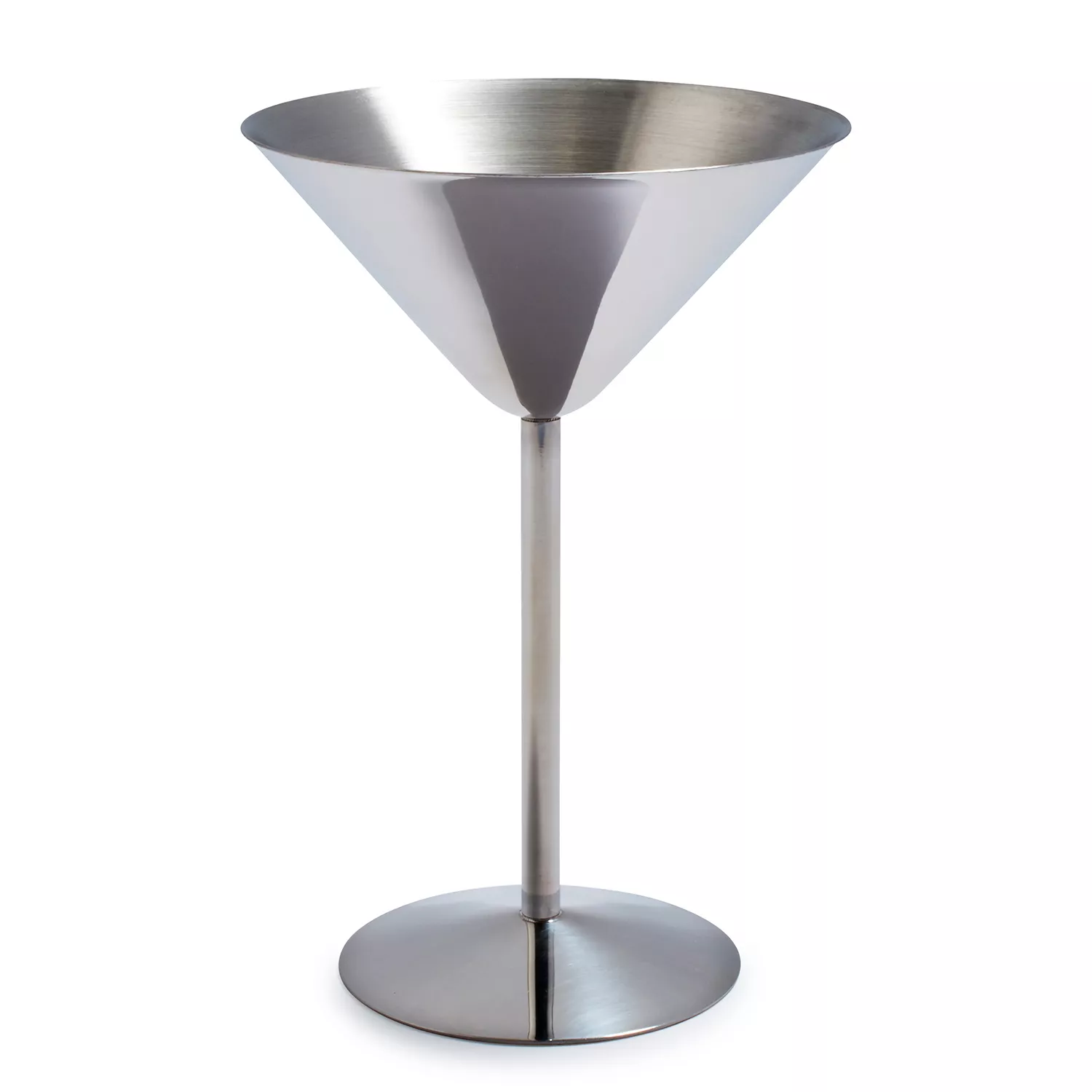 Stainless Steel Martini Glass, Silver