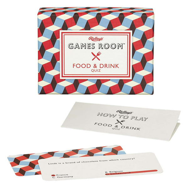 Ridley&#8217;s Food & Drink Quiz Card Game for Kids and Adults
