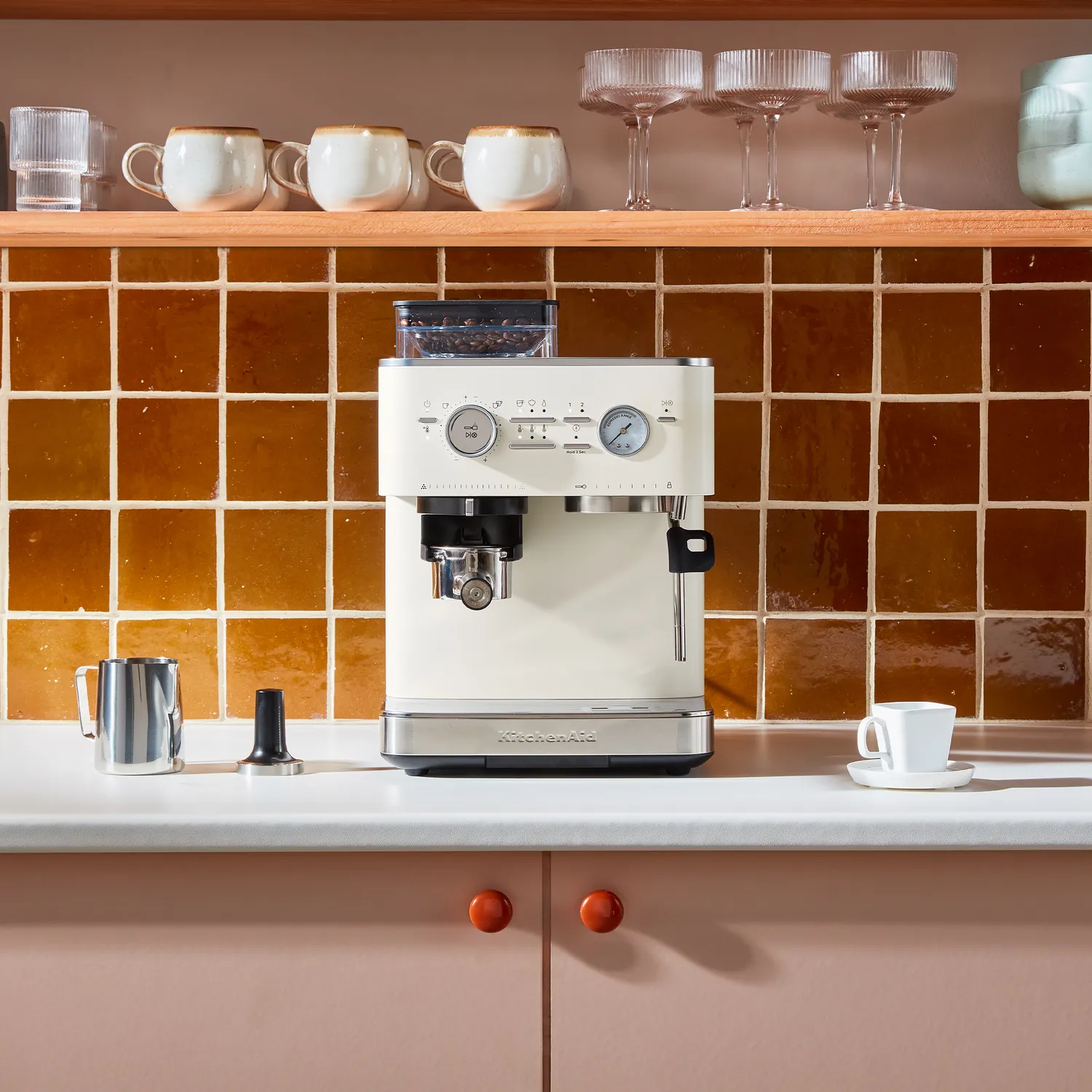 KitchenAid Semi Auto Espresso Machine with Burr Grinder