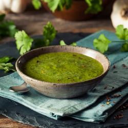 Grilled Peppers with Chimichurri Sauce