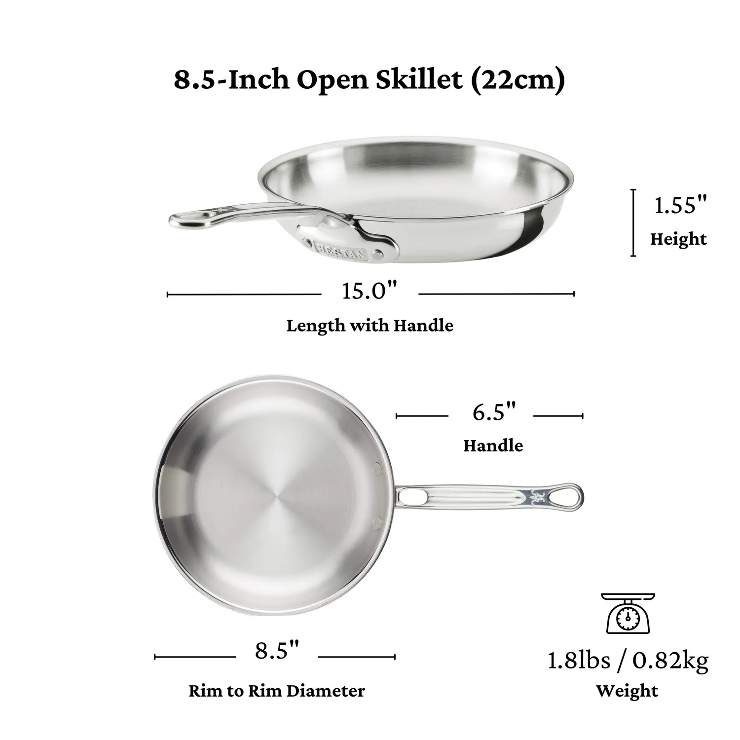 Hestan ProBond Luxe Stainless Steel 10-Piece Cookware Set