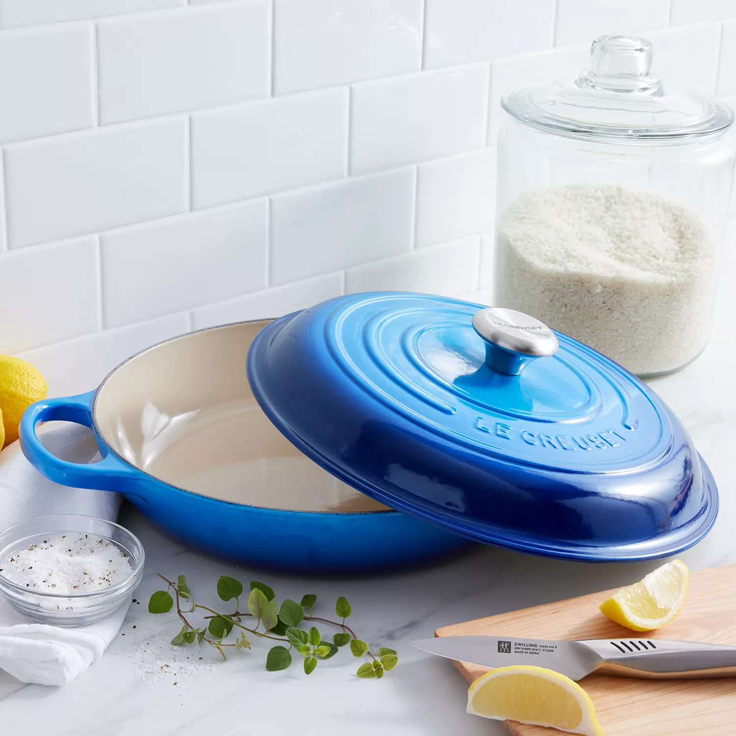 Le Creuset Signature Cast Iron Braiser, 3.5 qt.