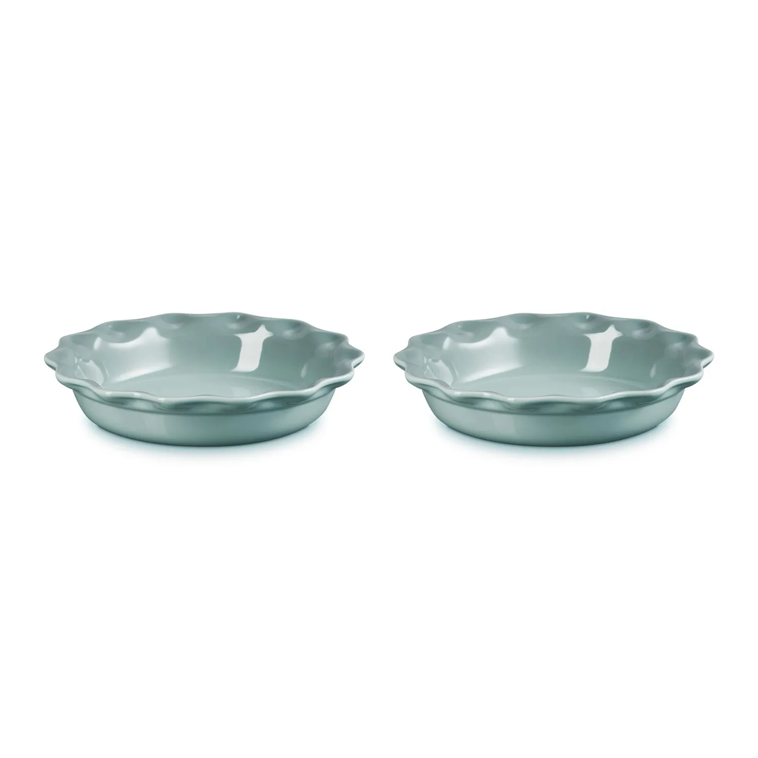Le Creuset Heritage 2-Piece Fluted Pie Dish Set, 9"