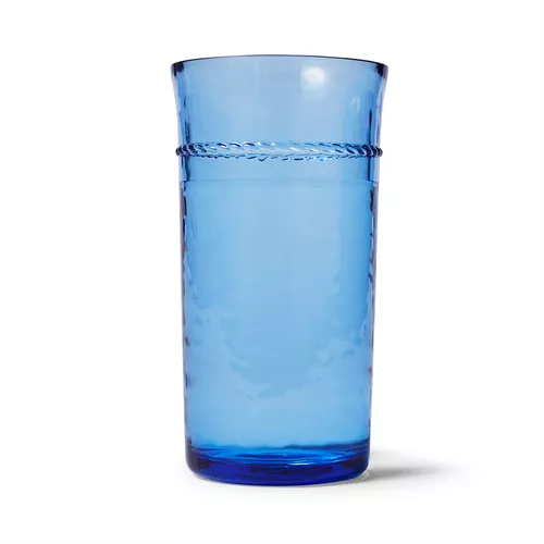Sur La Table Blue Rope Highball Outdoor Glass