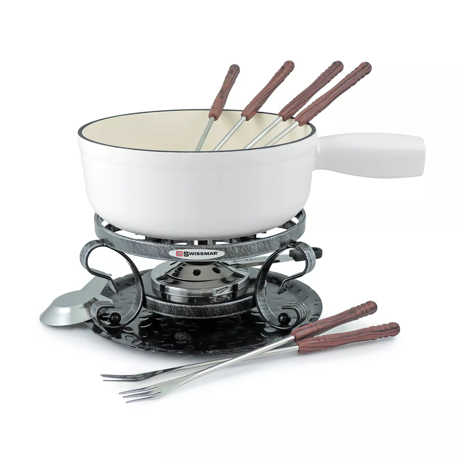 Artestia Electric Chocolate & Cheese Fondue Set with Two Pots, Serve 8 Persons (Stainless