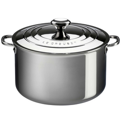 Le Creuset Stainless Steel Nonstick Saucepan with Lid, 4 Qt.