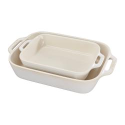 Staub Stoneware 2-Piece Rectangular Baker Set These are great!