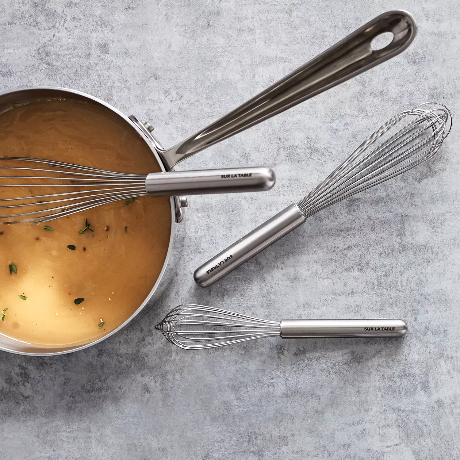 Sur La Table Stainless Steel French Whisk