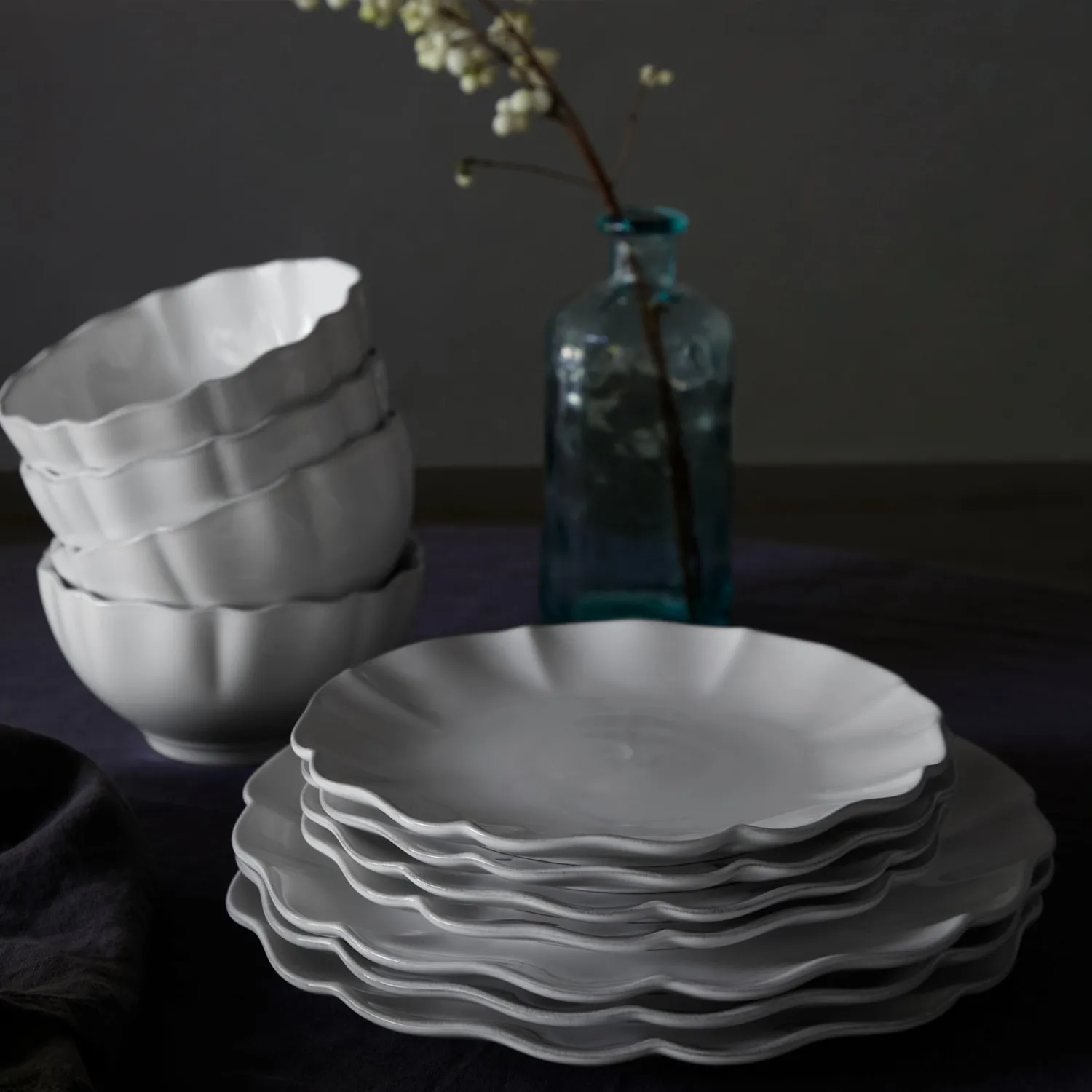 Costa Nova Rosa Dinner Plates, Set of 6