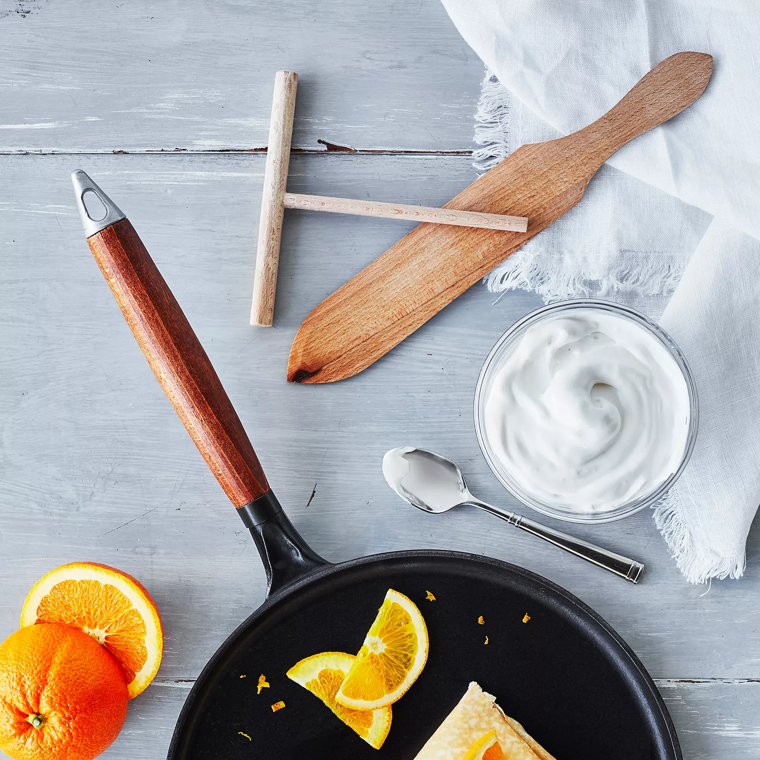 Staub Cast Iron Crepe Pan Set