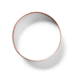 Sur La Table Round Copper-Plated Cookie Cutter, 2.5