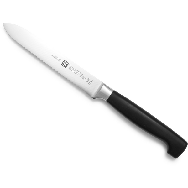 Zwilling J.A. Henckels Four Star Serrated Utility Knife, 5&#34;