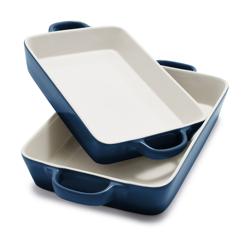 Sur La Table Stoneware 2-Piece Rectangular Baker Set