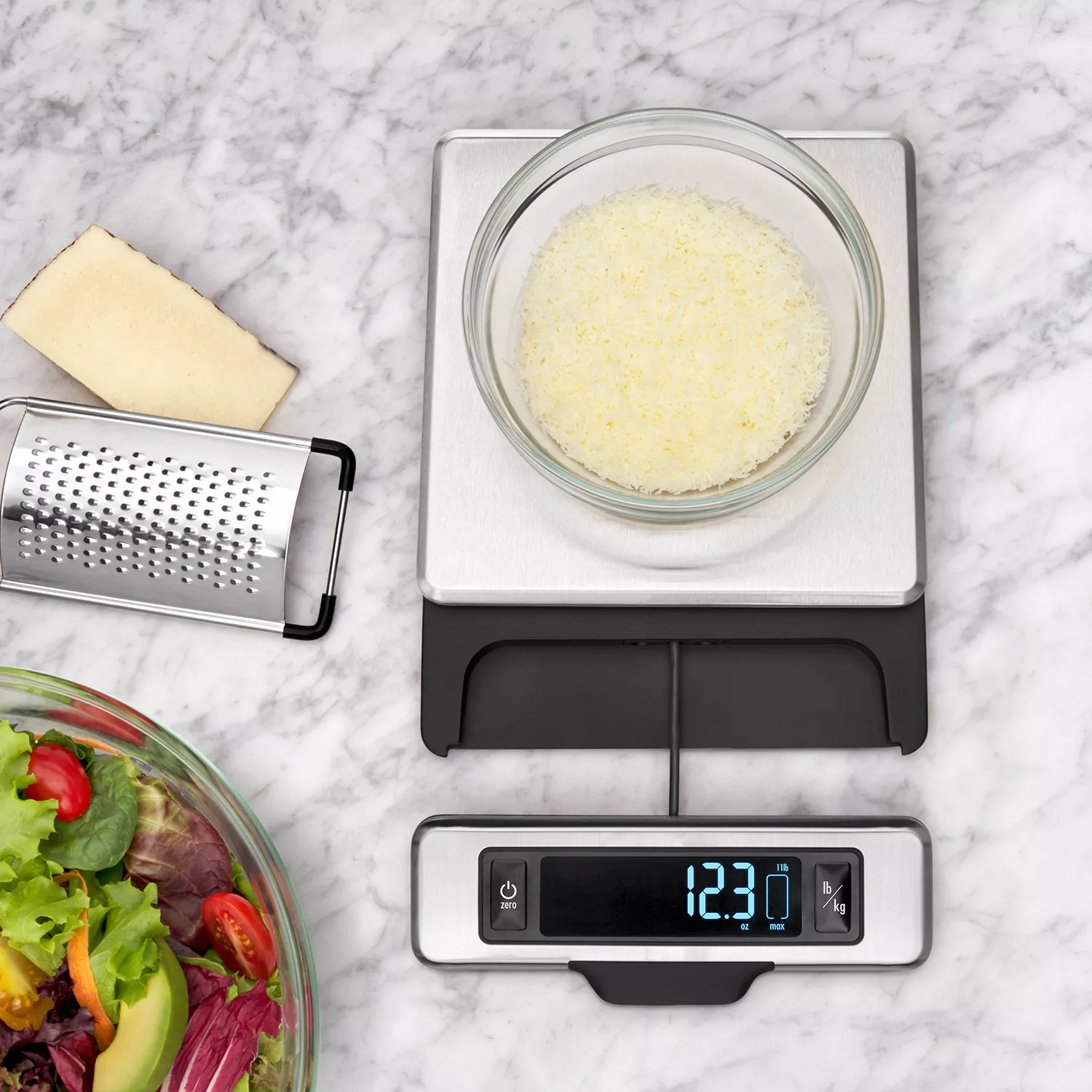 OXO 11-lb. Stainless Steel Scale with Pull-Out Display