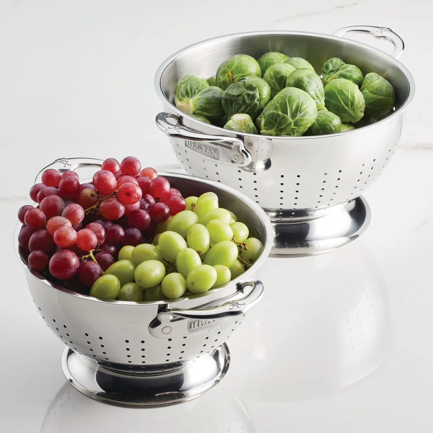 Hestan Stainless Steel Colanders, Set of 2