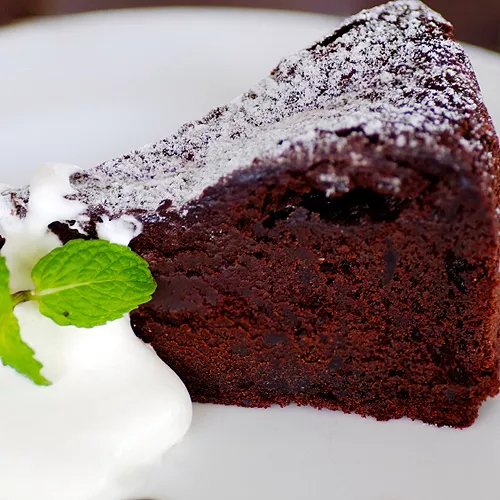 Bittersweet Chocolate Irish Whiskey Cake
